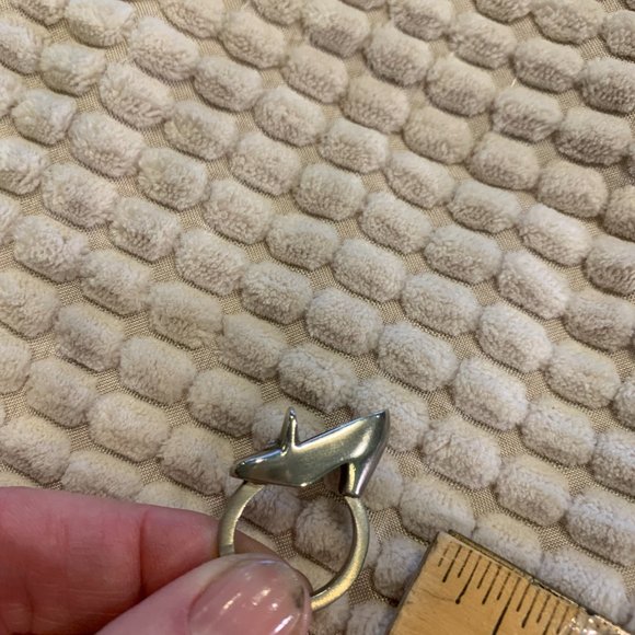 Silver Shoe Ring High Heel Pump  NWOT - Picture 6 of 6
